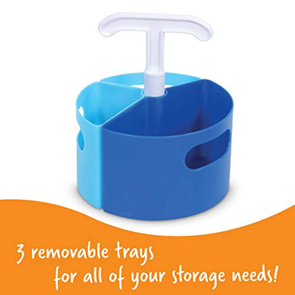 Learning Resources Create-a-Space Storage Mini Center, Blue - style: Blue