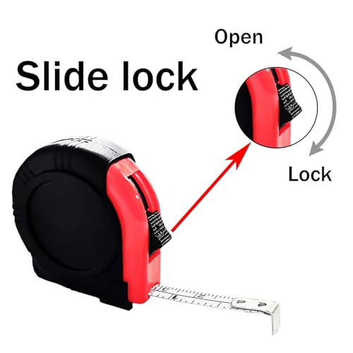 Kids Tape Measure 3ft/1m, Inch/Metric Tape Measure with Slide Lock, 5 Pack Measuring Tape Retractable, Mini Tape Measure,Pocket Tape Measures Keychains for Daily Use