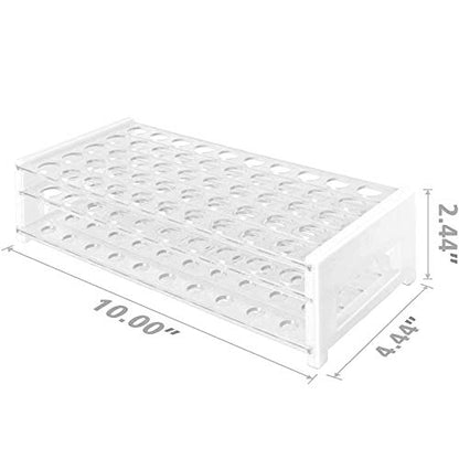 Plastic Test Tube Rack for 15/18 mm Tubes, Hole Diameter is 18.7mm, Holds 50, Detachable, Karter Scientific 208U2 (Pack of 1) - size: 15/18mm, style: Pack of 1