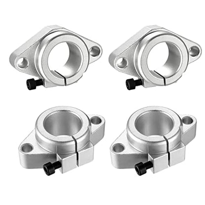4pcs SHF30 Aluminum Linear Rod Rail Shaft Support 30mm Linear Motion Guides for CNC 3D Printer - size: 30mm, style: SHF