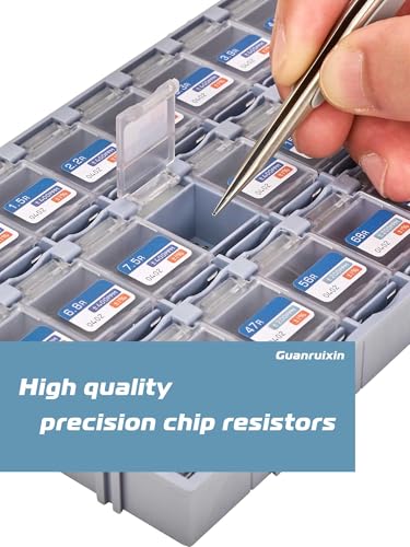 Chip Resistor Design Kit, EIA 0402 Size, 0R-10M Resistance, 72 Values 7200PCS, 1% Tolerance, RoHS Compliant - size: EIA 0402 Resistors