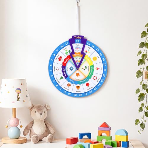 Marspark Month Wheels, Educational Learning Activities for Kids - style: Calendar Wheel