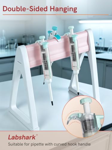 Lab Pipette Stand, Plastic Linear Pipette Holder, A Shape, Pink - color: Pink, size: A Shape