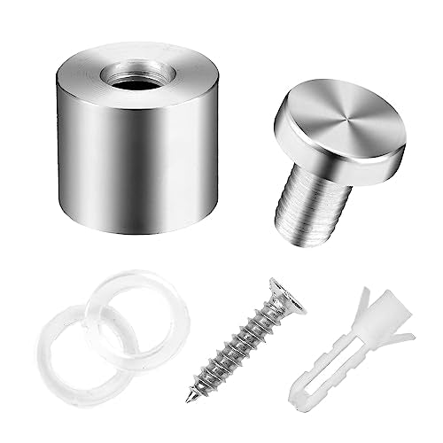 Standoff Screws, Sign Standoffs, Standoff Screws for Acrylic, Advertising Standoff Mount Metal, Sign Mounting Hardware, Sign Standoff Screws, Spacers & Standoffs, Stand Off Wall Mounts(1x1.18 in) - size: 1x1.18 in (12 Pcs)