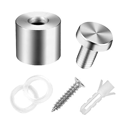 Standoff Screws, Sign Standoffs, Standoff Screws for Acrylic, Advertising Standoff Mount Metal, Sign Mounting Hardware, Sign Standoff Screws, Spacers & Standoffs, Stand Off Wall Mounts(1x1.18 in) - size: 1x1.18 in (12 Pcs)