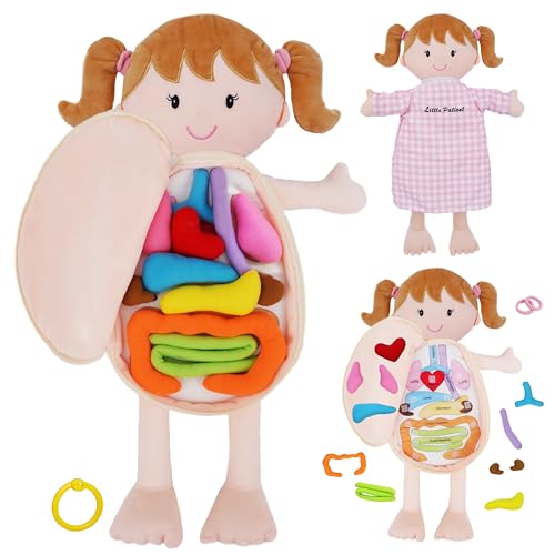 June Garden 18" Emily Plush Anatomy Doll with Removable Organs - color: Little Patient Emily