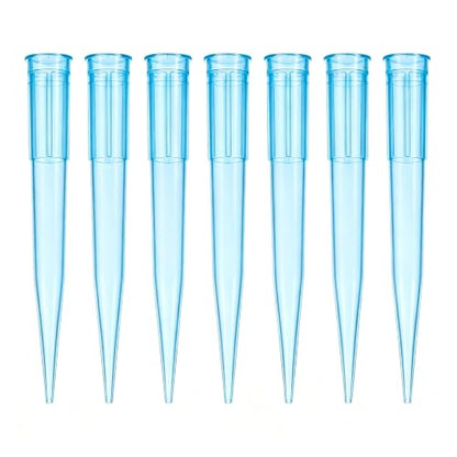 Pipette Tips 1000uL/1mL, 500 PCS Clear Blue Universal Plastic Pipettor Tips