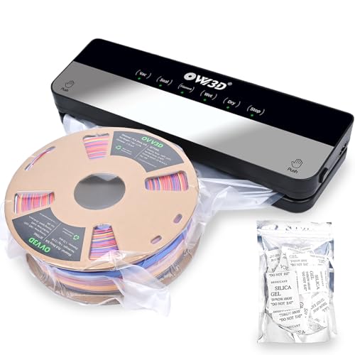 3D Filament Vacuum Sealer for Filament Storage Bags, Auto Completely Sealed, No air Leakage, 3D Printer Filament Storage Bags 30Pcs Vacuum Sealed Kit with 30 Desiccants - style: 30 Bags & Vacuum Sealer