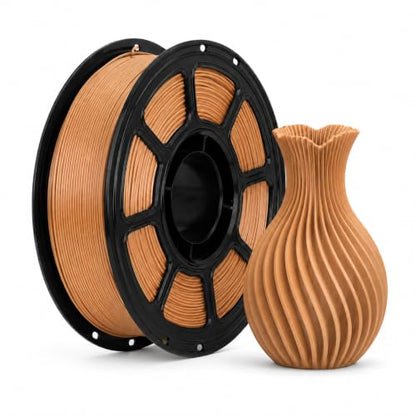 PLA 3D Printer Filament, Wood - color: Wood