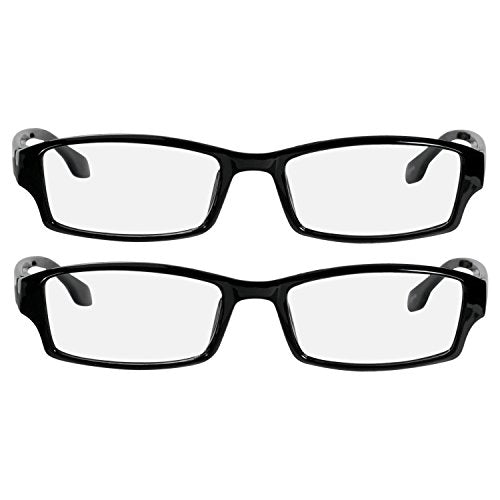 TruVision Readers OTC Reading Glasses for Men and Women, 9501HP - 2 Pack - color: 01hp-2-black