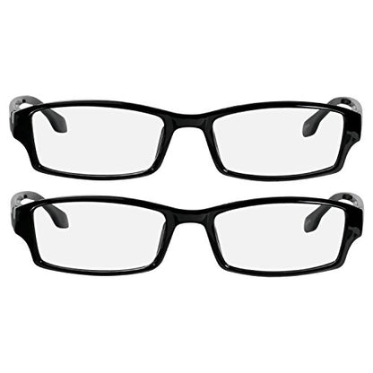 TruVision Readers OTC Reading Glasses for Men and Women, 9501HP - 2 Pack - color: 01hp-2-black