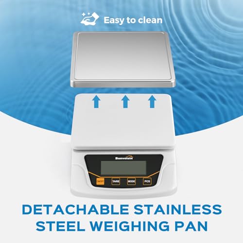 Bonvoisin Digital Gram Scale 6000g x 0.1g Lab Scale with 6 Units