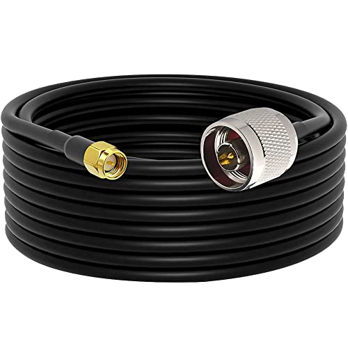 onelinkmore 35ft N Male to SMA Male RG58 Coax Cable for Antenna & SDR - size: 35FT