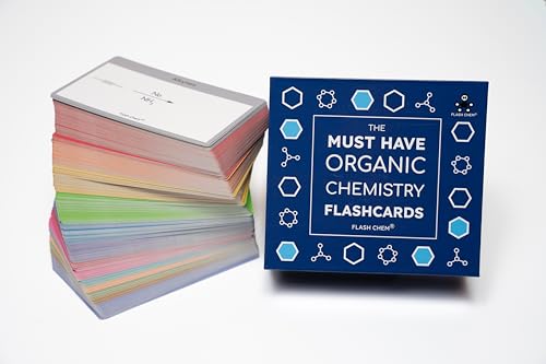 The Must Have Organic Chemistry Flashcards: 300 Color Coded Organic Chemistry Reactions Including Alcohols, Alkenes, Carboxylic Acids, Esters, Amides, Benzenes, Ketones, Amino Acids, and More