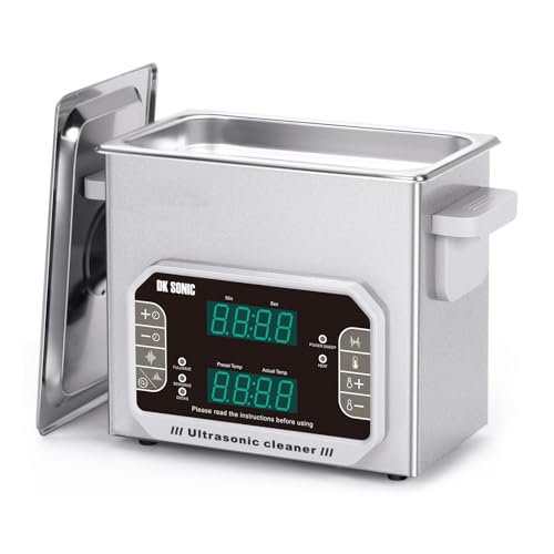 DK SONIC Professional Ultrasonic Cleaner 3L,120W Precision Ultrasonic Jewelry Cleaner with Timer,Heater&Touch Control, Multi-Application for Glasses,Chains,Watches (Include Basket) - size: 3L