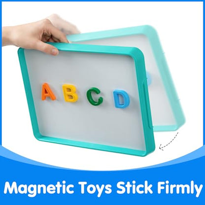 Magnetic Board for Kids - Magnetic Dry Erase Tray (Blue) - color: Blue