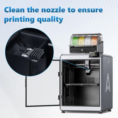 Creality K2 Plus Nozzle Wiper Module, 3D Printer Nozzle Cleaner with Original 5PCS Mouth Wiper Strips, Official K2 Plus Replacement Accessories to Clean K2 Plus Extruder Hotend Nozzle Surface Filament - size: K2 Plus