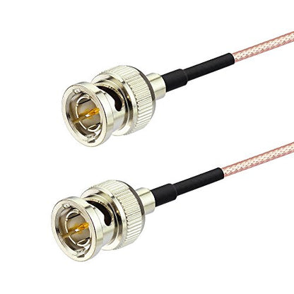 BINGFU 3G HD SDI BNC to BNC Cable Converter RG179 75 Ohm Coaxial Cable 1m 3 feet 2-Pack for 4K 1080P 3G HD SDI Camera Monitor Video Recorder Security Camera