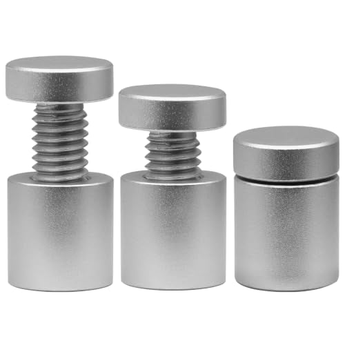 Luomorgo Aluminum Standoff Screws, 3/4" x 3/4", Silver, 12 Pcs - color: Silver, size: 3/4" x 3/4"