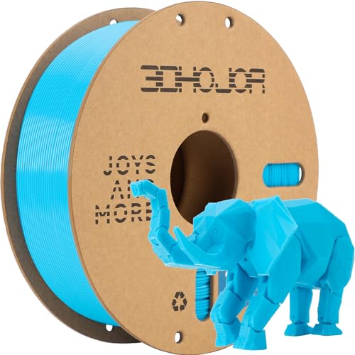 3DHoJor PLA+ 3D Printer Filament Light Blue,1KG - color: Light Blue