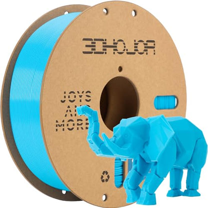 3DHoJor PLA+ 3D Printer Filament Light Blue,1KG - color: Light Blue