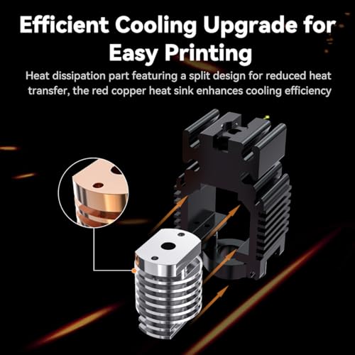 Official Creality Ender 3 V3 SE KE Upgrade Hotend Kit, 3D Printers Ceramic Heating Block with Quick-swap Nozzle Kit, Supports 300°C High Temperature, 600mm/s High-Speed Printing for Ender 3 V3 SE/KE - color: Ender 3 V3 SE KE