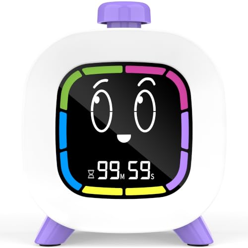 Digital Visual Timer for Kids ADHD, 99-Minute Countdown, Rechargeable - color: Purple