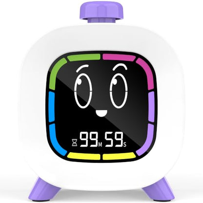 Digital Visual Timer for Kids ADHD, 99-Minute Countdown, Rechargeable - color: Purple