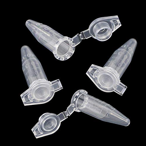 Twdrer 500 Pcs 0.5ml Plastic Centrifuge Tubes
