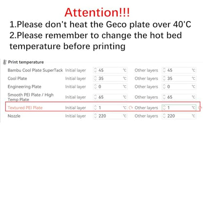 JUUPINE 2025 New Upgraded GECO Plate for Bambu Lab A1 Mini 3D Printer,PLA Cold Plate (No Heating) 184X184mm Magnetic Spring Steel 0℃ Printing Hot Bed No Glue Required. - size: 184x184mm (for A1 Mini)