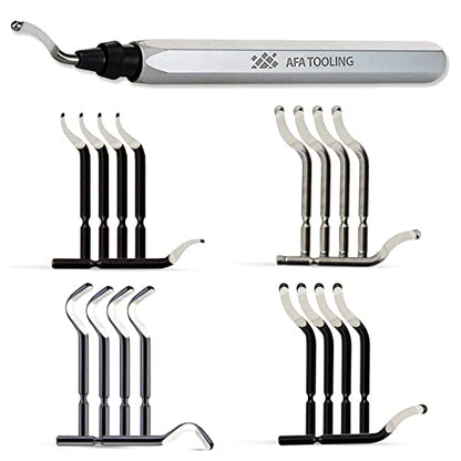 AFA Tooling Deburring Tool, 21 M2/M35 Blades, CNC Anodized Aluminum Handle - style: 21 Mixed Blades Kit