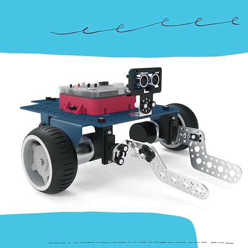 Pitsco Education Seeker Educational Classroom Robot | STEM Robotics Kit with Story-Driven Curriculum | Simulator & Block-Based Coding, Programmable Robot for Middle School Grades 6–8