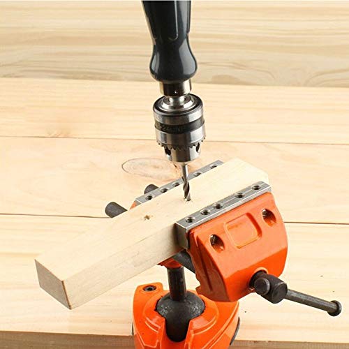 Hand Drill Bits Set 7 in 1 Manual Tool Pin Vises with Chuck Key & 5pcs Twist Drill Bits for Wood, Jewelry, Delicate Manual Work, Electronic Assembling and Model Making, DIY Drilling