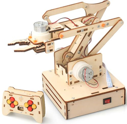 Robot Arm Kits, Robotics for Kids Ages 8-12 14-16 STEM Toys, DIY Science Experiment Engineering Building Circuits Projects, Birthday Gifts for 9 10 11 13 14 15 16+ Year Old Boys Girls Teens Adults