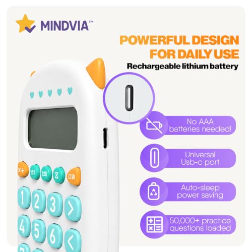 Interactive Math Learning Toy for Kids Ages 4+ with Companion Web App Fun Screen Free Mental Math Practice Addition and Subtraction Games.