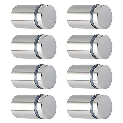 1x1Inch 16 Sets Standoff Screws Sign Stainless Steel Wall Mounting Hardware - size: 1" x 1"