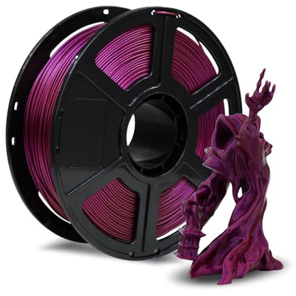 FLASHFORGE Rapid PLA Filament 1.75mm +/- 0.02mm Abyssal Red, Max 500mm/s High Speed Printing, 3D Printer Filament 1kg(2.2lbs), Changing Colors with Light, Perfectly Hide The Layer Line - color: Abyssal Red
