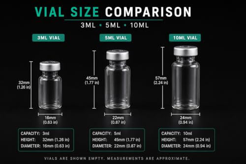 10 Slot, 4-Pack Peptide Case for Fridge, 3ml Vial Holder & Organizer, Transparent Peptide & Insulin Storage Case for Refrigerator, Compact Stackable Travel & Shipping Case - size: 10 Slot 3ml 4-Pack