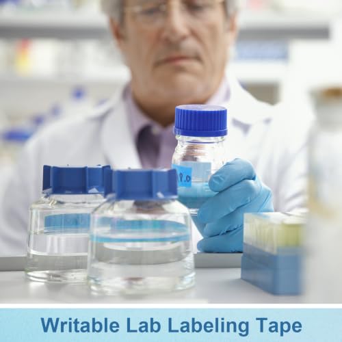 Glenmal Laboratory Labeling Tapes, 164 Ft x 3/4 Inch, Blue, 3 Rolls - color: Blue