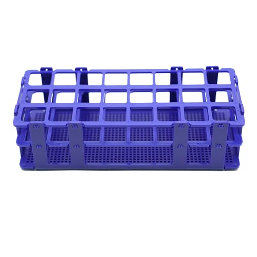 3 Pcs Detachable Plastic Test Tube Rack, 24 Holes Each, 25mm Diameter - color: Blue, size: 24 Holes-25mm