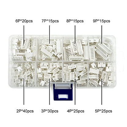 PH 2.0mm Socket Kit Compatible with JST-PH 2.0mm Pitch PCB Connectors Through-Hole Side Entry Type Right Angle Stemma