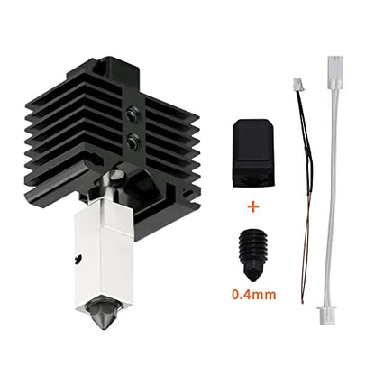 Creativity 500℃ High-Temperature Upgraded Hotend Kit, 24V Ceramic Heater Thermistor+ 2 Hotend Silicone Cover +1 Extra Hardened Steel Nozzle +1Extra Snap, for Lab X1 3D Printer - style: Lab - TZ - RMDZ - JRB