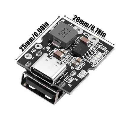 5Pcs Type-C 5V 2A Lithium Charger Boost Power Module with LED