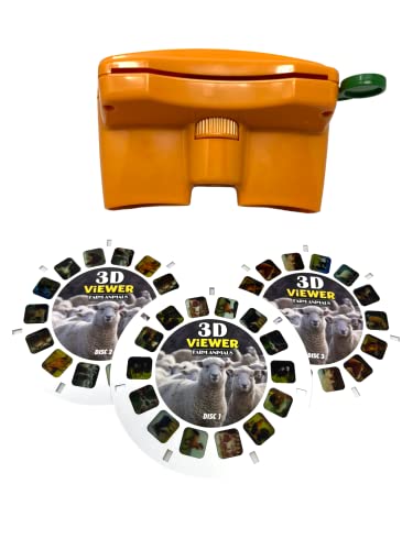 WARM FUZZY Farm 3D Viewfinder | 3 Reels & 21 HD 3D Images - color: Farm