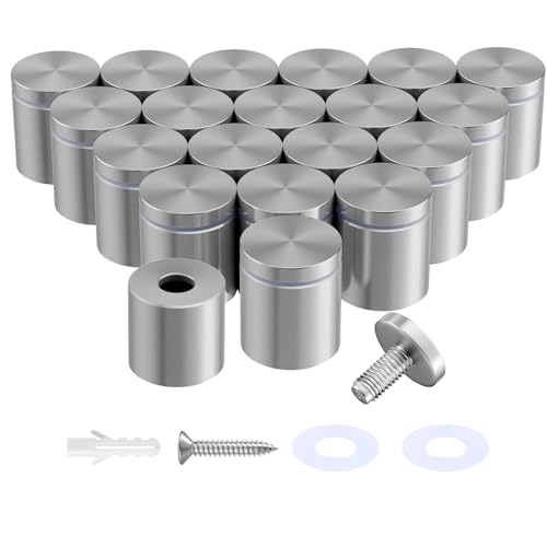 20-Pack Standoff Screws (1 in. Dia x 1 in. L), Stainless Steel Standoffs