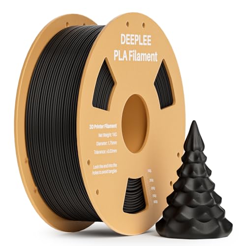 PLA 1.75mm 3D Printer Filament, 1kg Black - color: 1*black