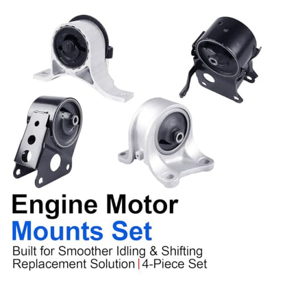 4PCS Engine Motor Mount Set Compatible with Altima 02-04 Quest 04-06 3.5L - size: Altima 3.5L 02-04 Auto