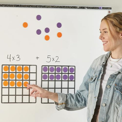 Learning Resources Giant Magnetic Array Set - Math Teacher and Classroom Supplies, Homeschool Math Tools