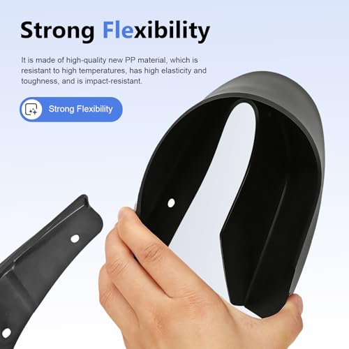 2 PCS Mud Flaps Guards, Splash Proof Scratch-resistant Protective Shield, Rubber Impact-resistant Mudguards Accessories, Universal for Most Suvs (Black #M) - color: Black #M