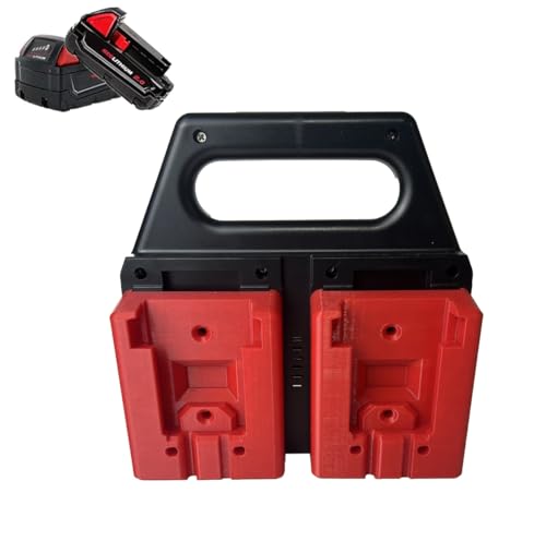 Battery Carrying Holder for Milwaukee 18V, Battery Storage Organizer Rack - size: MW-4